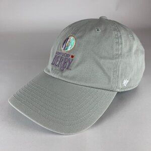 Kentucky Derby Gray 47 Brand Clean Up Relaxed Fit Strapback Hat